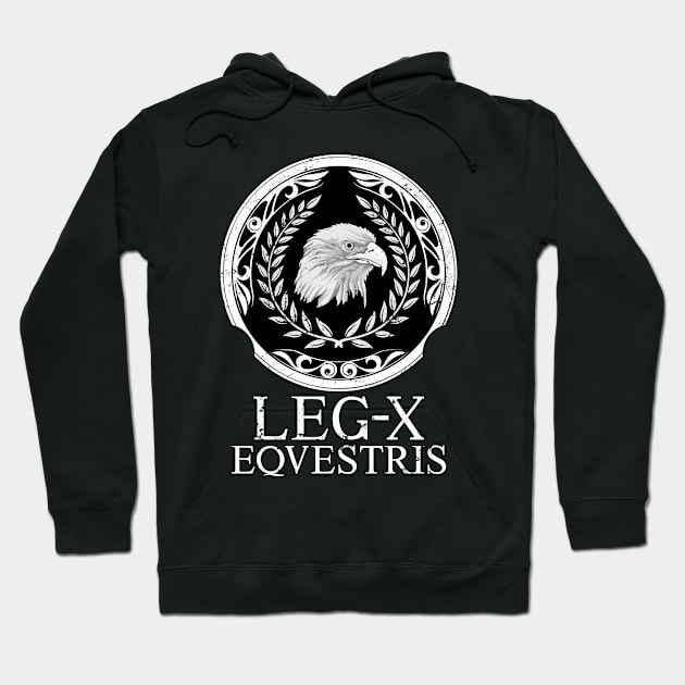 Legio X Equestris Roman Legionary Emblem Hoodie by NicGrayTees